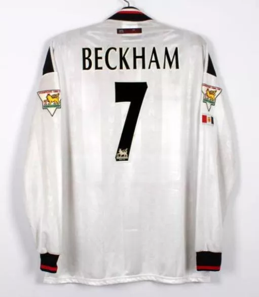 1998-99 Manchester United Retro Vintage Shirt Man Jersey Beckham #7* Long-sleeve