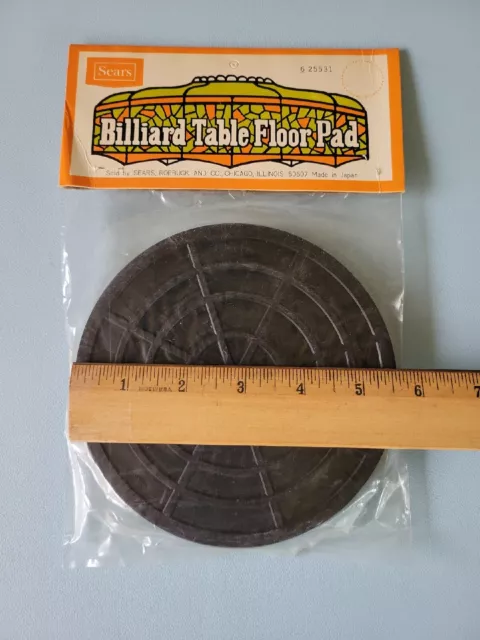 Six Inch Sears & Roebuck Billiard Rubber Pool Table Leg Shim/ Floor Protectors