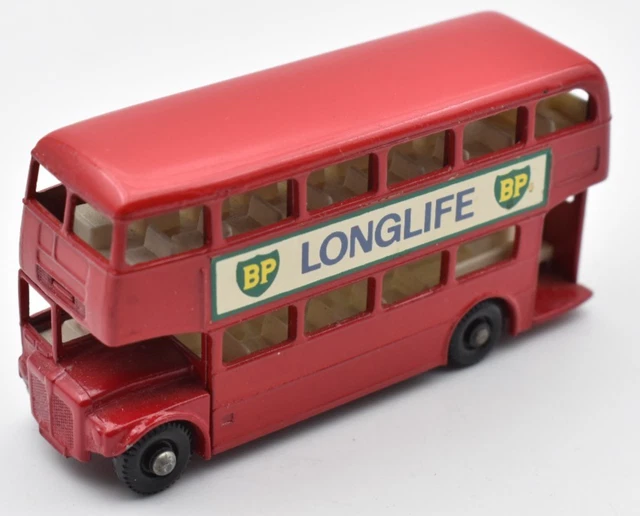 MATCHBOX REGULAR WHEELS #5 Routemaster London Bus rot BP Longlife ...