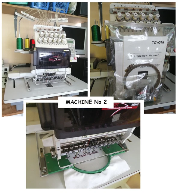 TOYOTA EXPERT AD860 12 Needle Industrial Embroidery machine, £2.5k £