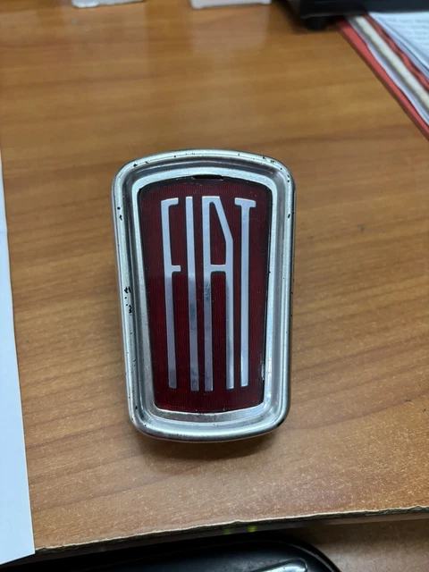 Stemma Fiat Rosso 95mm - Per 500, Panda, Punto, Multipla E Altri Modelli - Foto 7