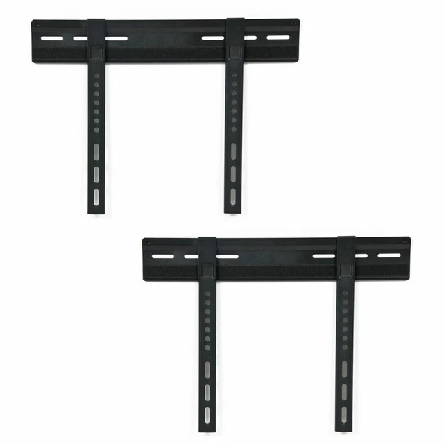 2 Étagères Supérieures Pour TV/Moniteur - Support Réglable, Noir, Pour Routeur, Console, Télécommande