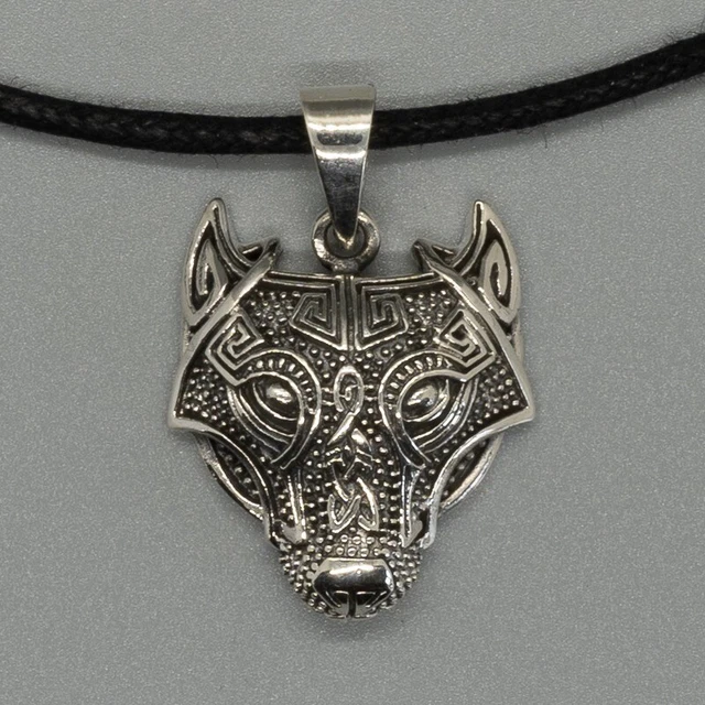 Collier Pendentif Celtique Loup Hurlant En Argent Sterling 925 – Pièce Artisanale Et Symbolique