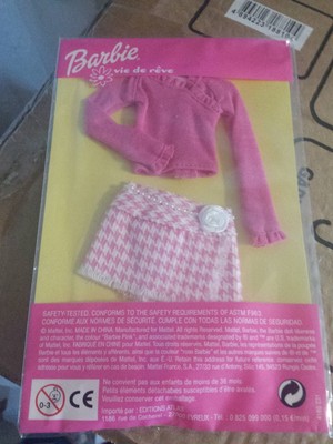 Tenue Poupée Barbie Vie de Rêve Mattel Neuf Editions Atlas Ref 4165 231 