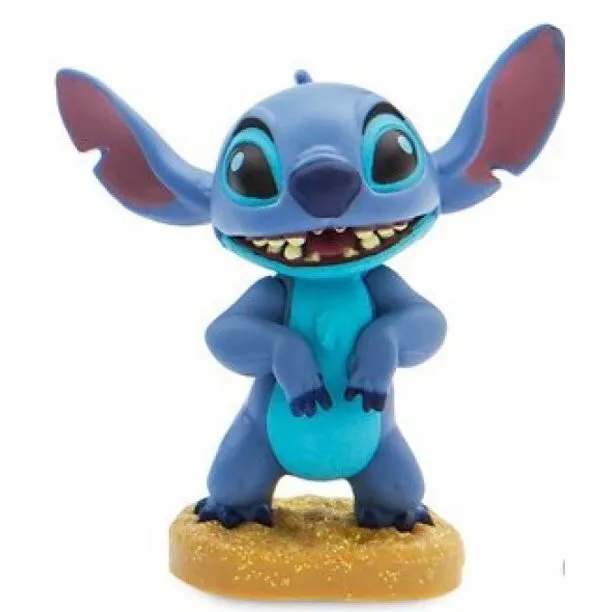 Disney store Lilo And Stitch 3" Pvc Figure Figurine Cake topper Stitch NEW