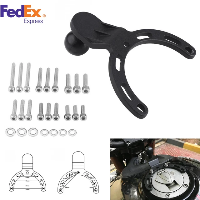 ADJUSTABLE MOTORCYCLE GAS Tank Mount GPS Phone Bracket For Kawasaki