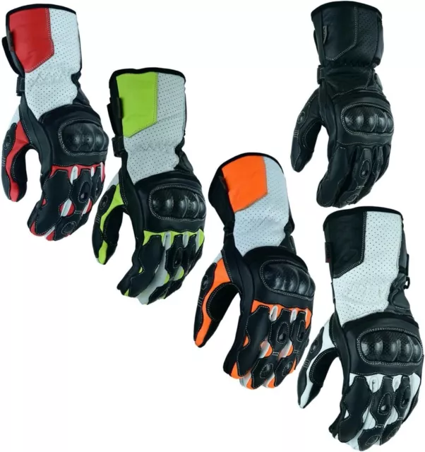 Motorradhandschuhe Motorrad Handschuhe Sommer Leder Handschuhe Biker Handschuhe