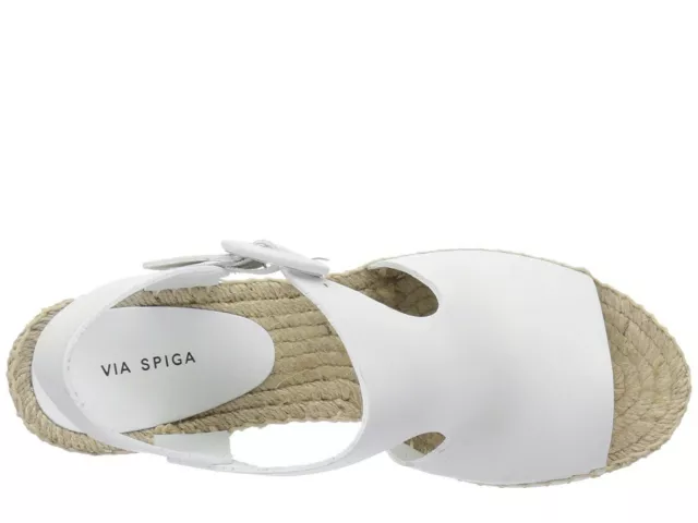 Via Spiga V-Nolan White Espadrille Wedge Sandal Women's Shoes Various Sizes 2