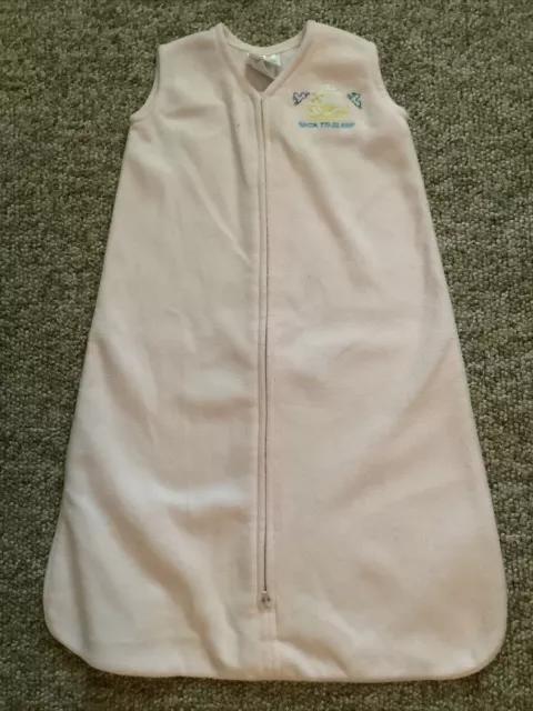 Saco de dormir Halo franela rosa pequeño 0 - 6 meses 10 - 18 libras