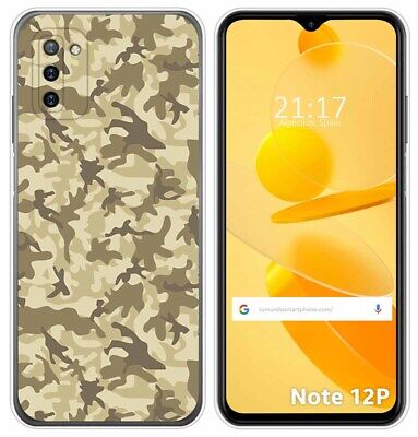Coque Silicone pour Ulefone Note 12P Design Sable Camouflage Dessins
