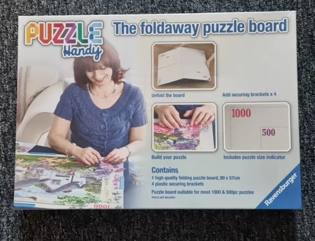 New Ravensburger Jigsaw Puzzle Board - Portable Foldable Accessory Storage. NEW!