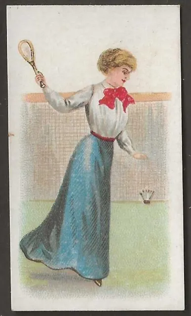 Wills Scissors-Sporting Girls 1913-#02- Badminton