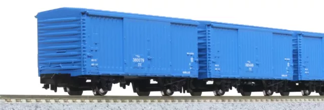 KATO N gauge Wam 380000 14cars Set 10-1740 Model Train Freight Car Blue
