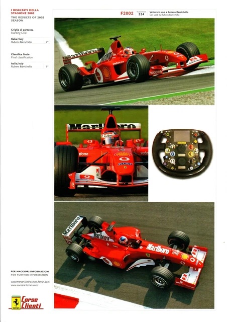 Ferrari Formula 1 F2002 Rubens Barrichello 2002 Corse Clienti - 686
