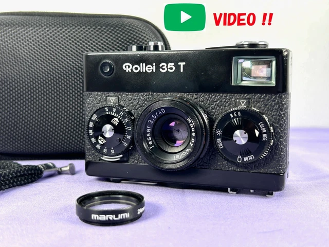 Vidéo  Lecture près De Mint ] Rollei 35 T Black Corps Tessar 40mm F/3.5 Japon