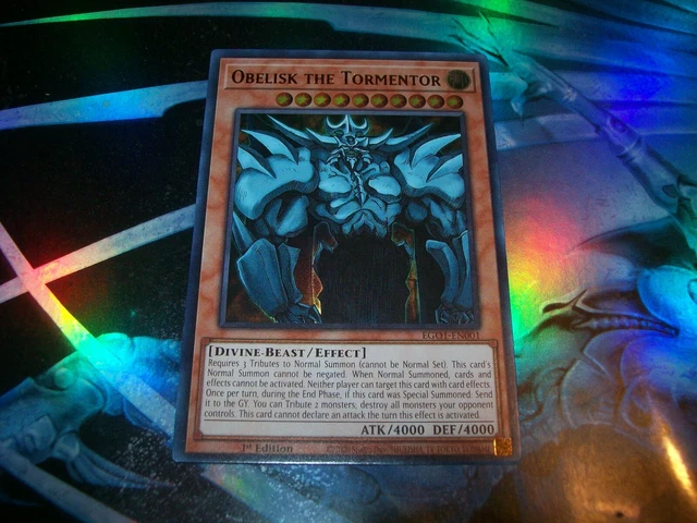 Obelisk the Tormentor 1st Edition Ultra Rare EGO1-EN001 Yu-Gi-Oh!