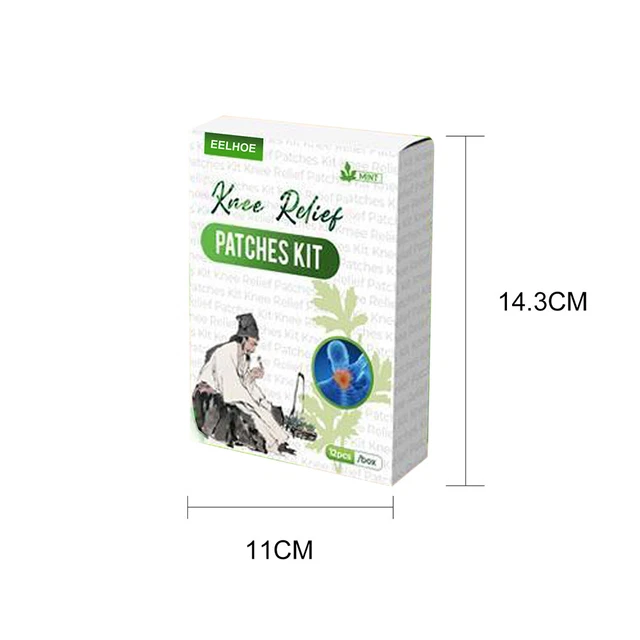 12pcs Knee Medical Plaster Patch Joint Ache Arthritis Wormwood Extract Stickers 12