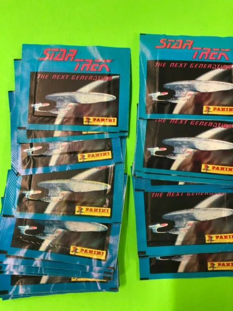 Star Trek The Next Generation 1987 PANINI STICKER PACK LOT OF 25....150 STICKERS