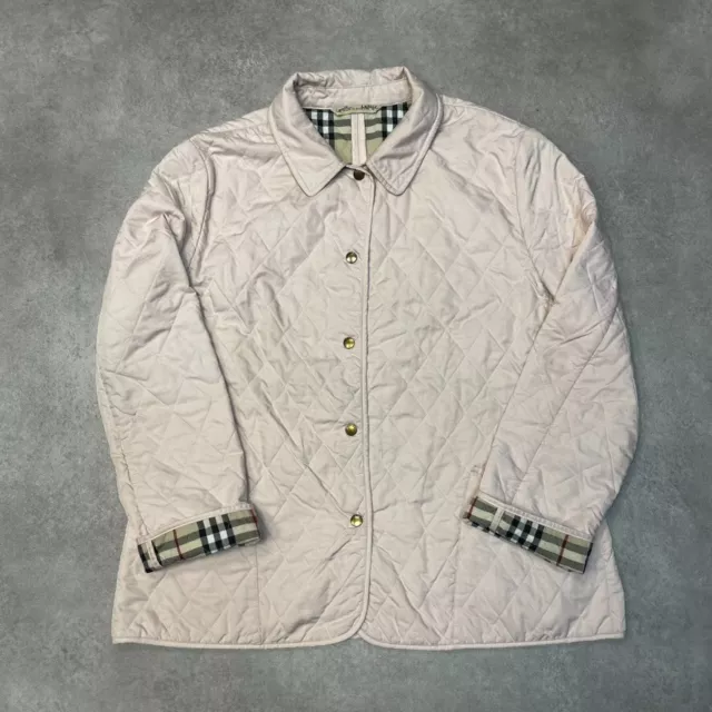 BURBERRY PUFFER JACKET Donna Nova Check Trapuntato Cappotto a Scatto Rosa XL EUR 118 82 PicClick IT