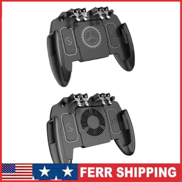 Mobile Shooting Gaming Game Controller w/ Cooling Fan Gamepad for PUBG Joystick