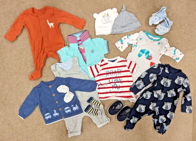 Clothes Bundle - Baby Boy - Newborn / Up to 1 Month / 0-3 Months - 70+ Items