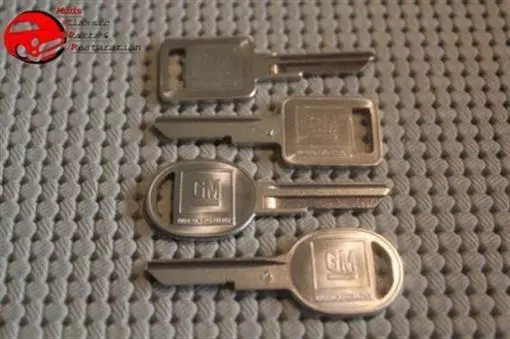 Chevy GM Pontiac Buick Oldsmobile Cadillac Spare Key Blanks Square Round 4 J K