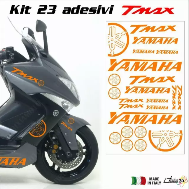 Feuille Adhésifs Carénage Orange Fits For Yamaha Tmax 500 01-11 T-Max 530 12-18