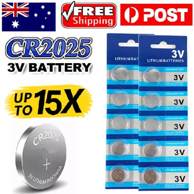 3V Lithium Battery Button Coin Cell Batteries DL2025 CR2025 KL2025 5003LC BR2032