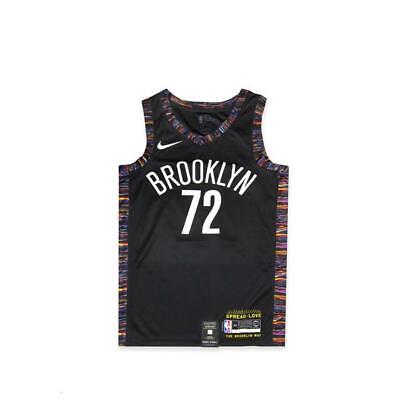 Majestic Athletic Brooklyn Nets Biggie #72 Swingman Jersey Black Music Edition XL 