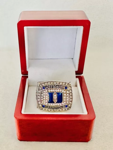 2015 Duke Blue Devils National Championship Ring W Box, US SHIP Coach K