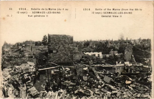 CPA AK Militaire Bataille de Marne - Sermaize les Bains - Vue generale (362283)