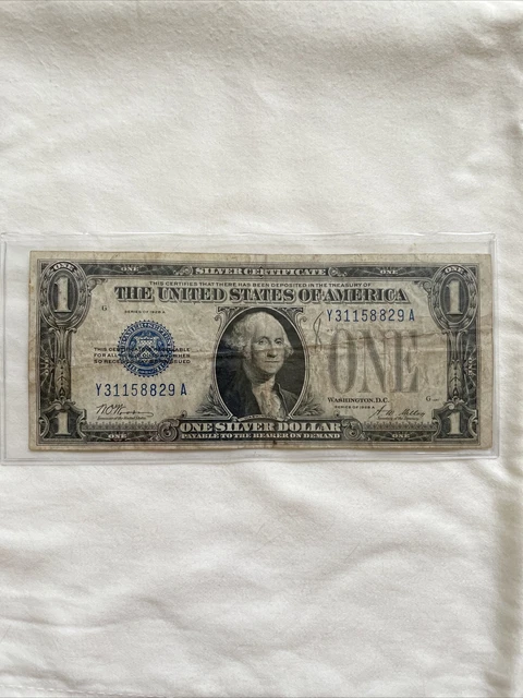 1928 A $1 Silver Certificate Funny Back