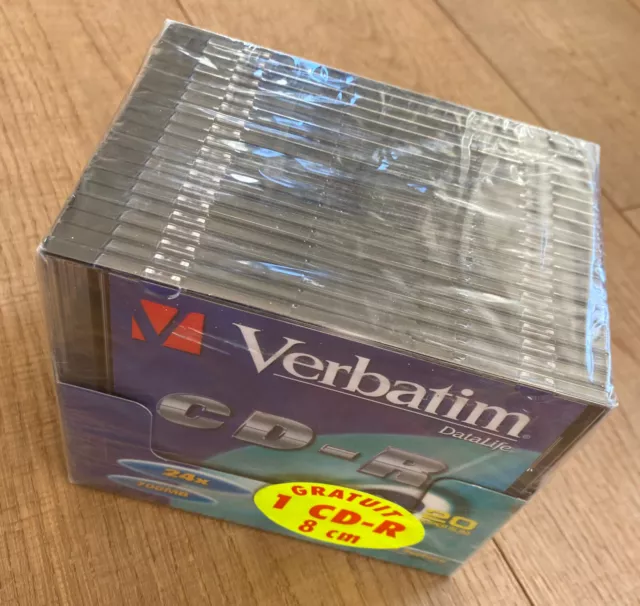 Verbatim Pack 20 CD-R 24X 700MB +1 CD-R gratuit 8cm