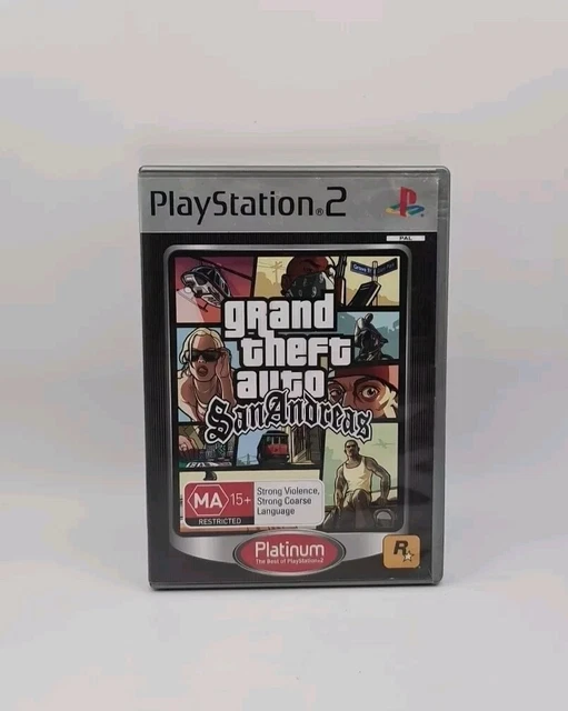 GRAND THEFT AUTO San Andreas PS2 Game PlayStation 2 PAL - Complete With ...