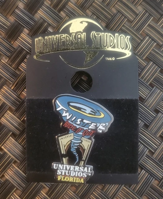 VINTAGE UNIVERSAL STUDIOS Theme Park Twister Tornado Collectible Pin