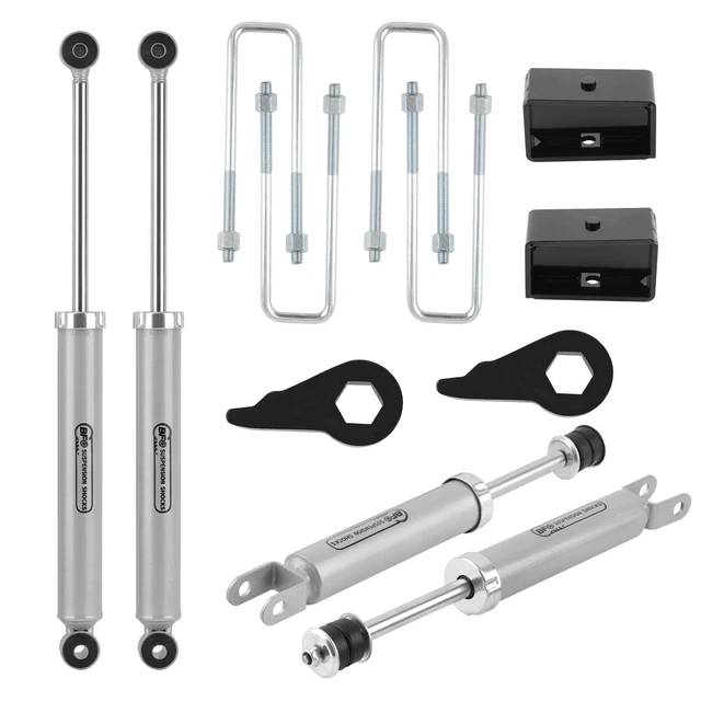 Adjustable 1-3" Leveling Lift Kit For Chevy Silverado GMC Sierra 1500 4WD 99-06