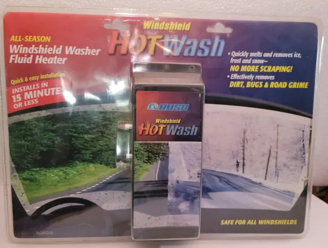 Rush Windshield HOT WASH All Season - Removes: Ice, Snow, Dirt, Bugs, Road Grime