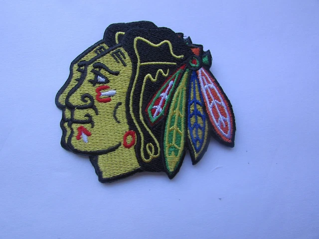 Chicago Blackhawks Embroidered Patch 3.5" X 3" | Iron-On Or Sew-On | NHL Hockey | Ships Free