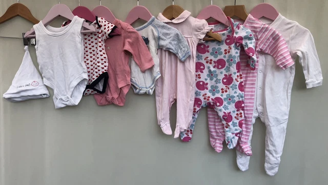 Baby Girls Bundle Of Clothes Age 0-3 Months M&S Mini Club Disney
