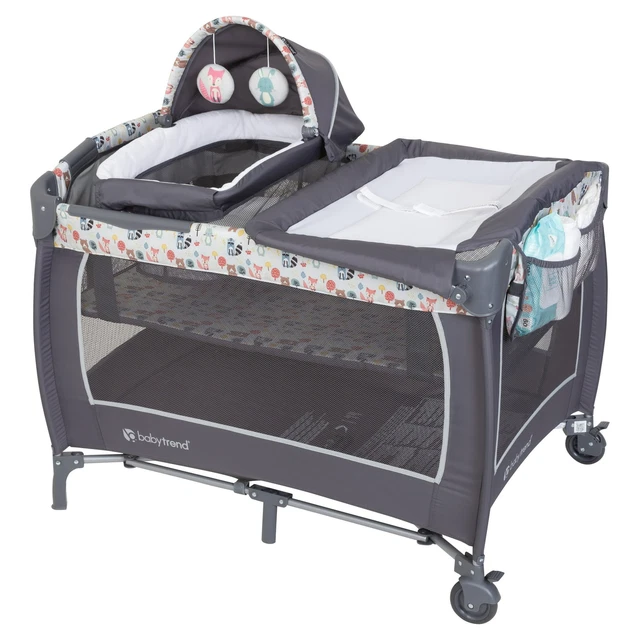 Baby Trend Lil Snooze Deluxe Playard Pack Play Changing Table Easy Compact Fold