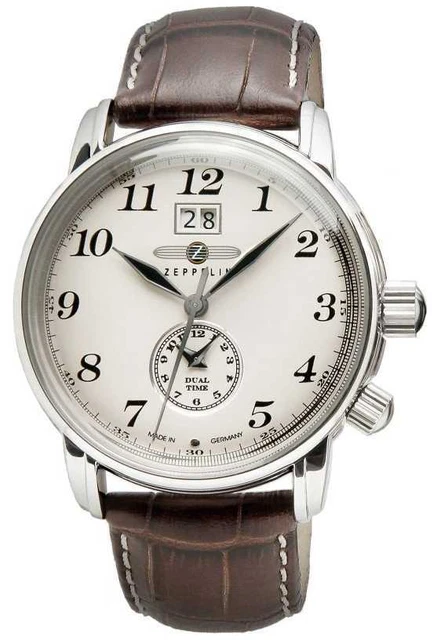 Zeppelin Orologio Da Uomo Graf Zeppelin Quarzo Marrone 7644-5 Orologi PVC