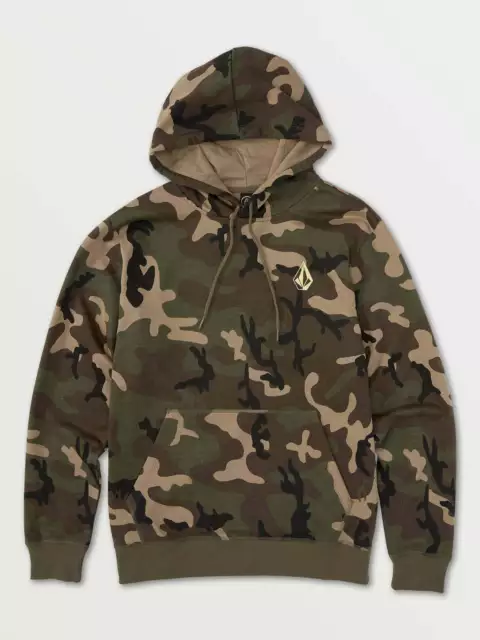 Volcom Men's S Camo Fleece Hooded Vamo Pullover Hoodie Sweatshirt