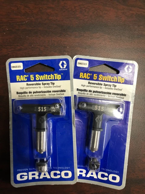 New Graco RAC 5 SwitchTip Reversible Spray Tip Part# 286515