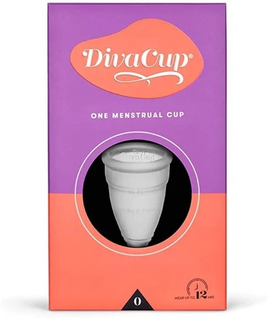 DivaCup - Copa menstrual reutilizable libre de BPA - Higiene femenina sin fugas, modelo 0