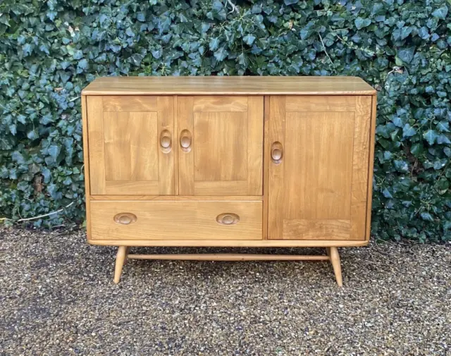 Vintage 1960'S Ercol Windsor Model 366 Sideboard