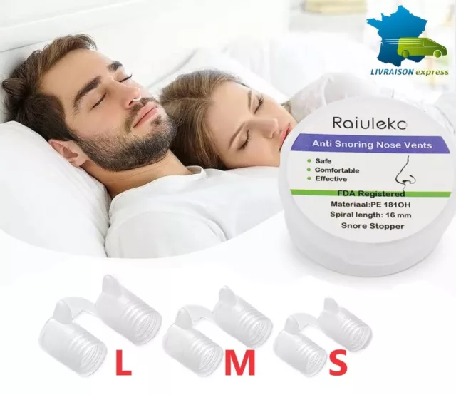 Dispositifs Anti Ronflement 3pcs Dilatateur Écarteur Nasal Aide sommeil Efficace