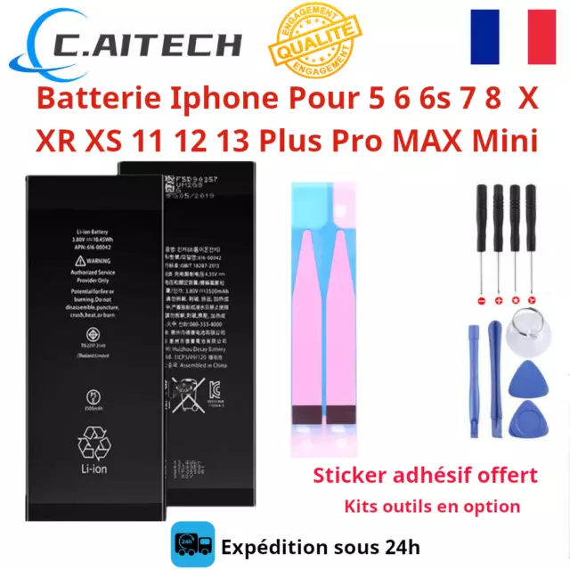 Batterie Interne Pour Iphone 5 Se 6 6S 7 8 X Xr Xs 11 12 13 Plus Pro Max Mini 2