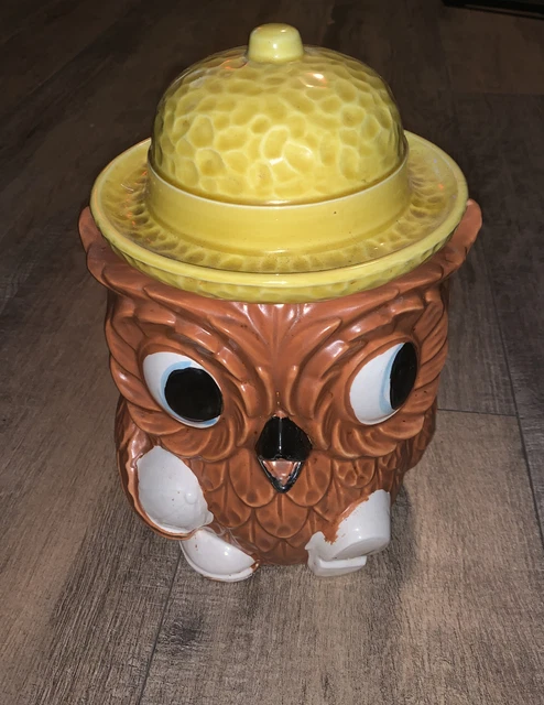 Vintage Japanese Owl Cookie Jar