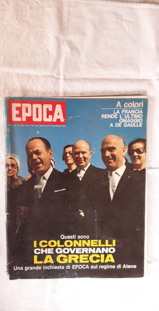 Epoca 1052 - 22-11-1970 - La Francia Rende L'ultimo Omaggio A De Gaulle- Rivista