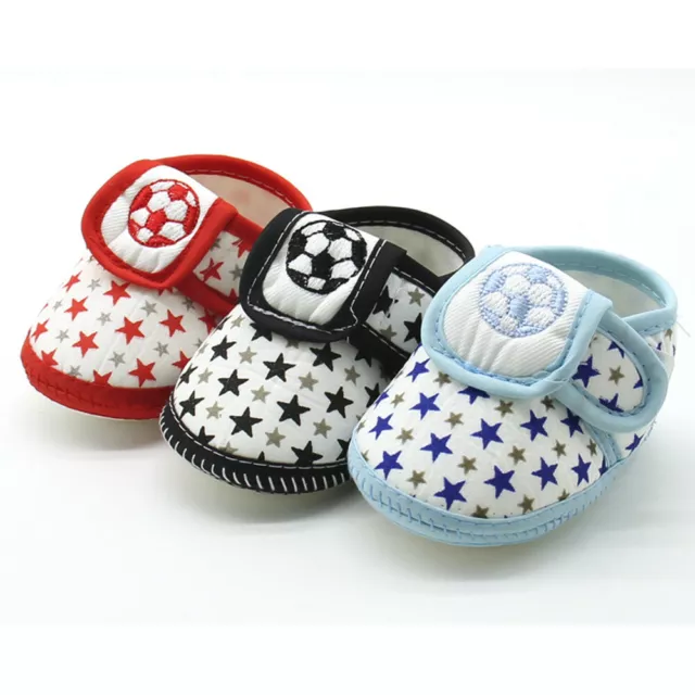 Newborn Infant Baby Girls Boys Star Print Soft Sole Prewalker Casual Flats Shoes